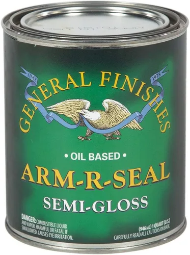 Vista 7 de General Finishes Arm-R-Seal Capa protectora a base de aceite, 1 cuarto de galón, brillante