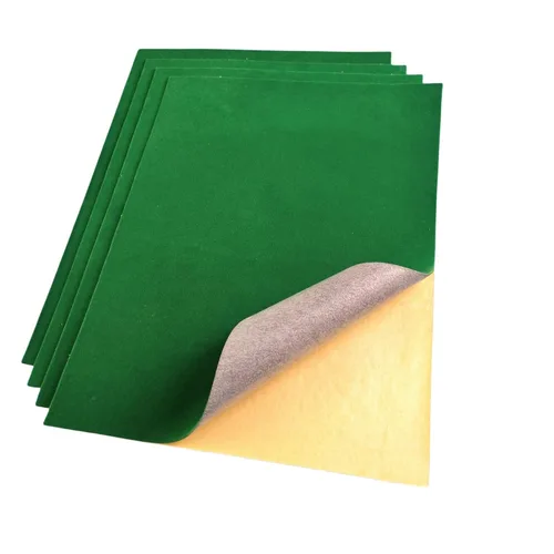 Vista 9 de 4 hojas de terciopelo autoadhesivas, tela flocada autoadhesiva para cajones de joyas, forro de caja de almacenamiento (4 piezas, negro)