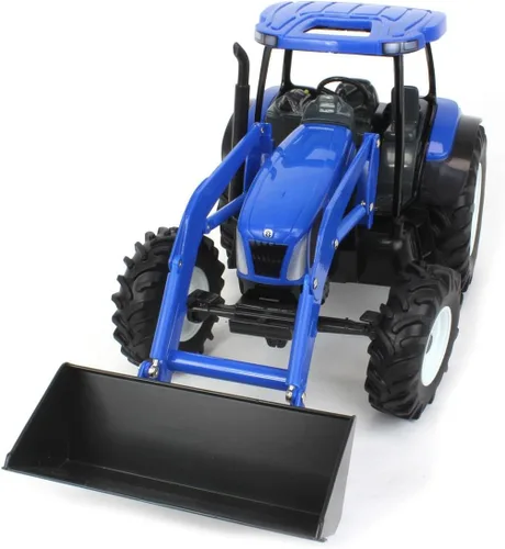 Vista 5 de ERTL 1/16 New Holland T6070 con cargador y tractor MFD 13988