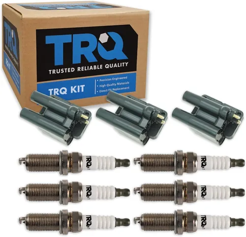 Vista 40 de TRQ Kit de bobina de encendido y bujía Iridium 12 piezas compatible con Ford Explorer 2020-2021 Police Interceptor Utility Lincoln Aviator con V6
