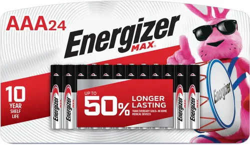 Vista 5 de Energizer Pilas AA, Max Double A Battery Alcaline, 24 unidades y pilas AAA, batería máxima triple A alcalina, 24
