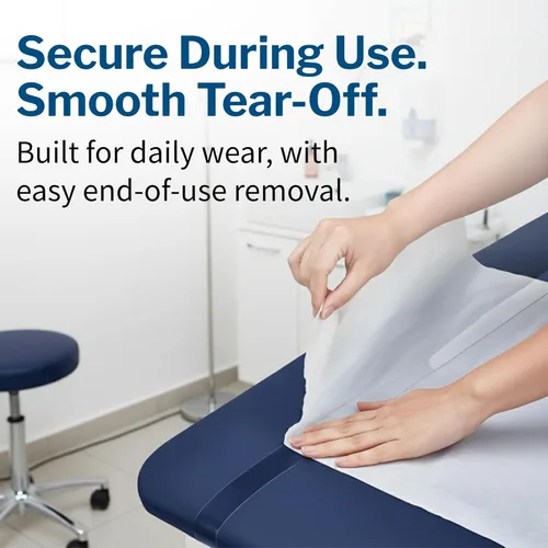 Vista 6 de McKesson Papel de mesa de examen médico [12 rollos] – Funda de mesa de cama ideal para cambiar pañales, encerar, enfermería, quiropráctico, rastreo