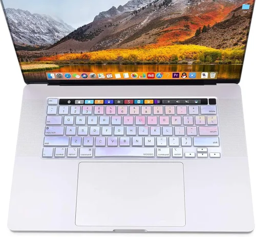 Vista 7 de MOSISO Funda de silicona para teclado compatible con MacBook Pro de 13 pulgadas M2 2023, 2022, 2021 2020 M1 A2338 A2289 A2251 y compatible