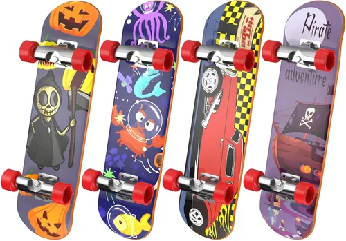 Vista 8 de Minipatinetas para Dedos 12PCS Juego Profesional de Tablas para Dedos Creativas Movimiento de Dedos, Kit Inicial de Mini Skateboards Favoritos