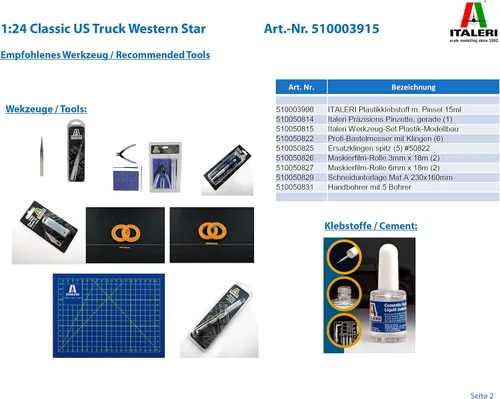 Vista 3 de ITALERI IT3915 1/24 Western Star Tractor Head Plastic Model Kit
