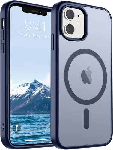 Vista 12 de SUPFINE - Funda magnética para iPhone 14 Pro Max (compatible con MagSafe), (protección contra caídas de grado militar de 10 pies), delgada, Negro