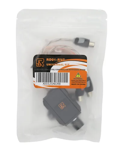 Vista 5 de RonDexy Regulador Universal de Graves para Automóvil Control de Nivel, Control de Perilla de Graves del Amplificador de 2 Canales Vía RCA, Montaje