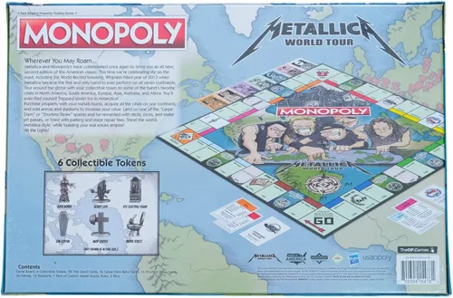 Vista 5 de Metallica Monopoly World Tour Edición Coleccionista