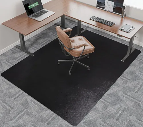 Vista 11 de Chair Mat for Carpet, 36" x 48" Office Chair Mat for Carpeted Floors, Non-Slip Carpet Protector Floor Mat with Grips, Plastic Heavy-Duty Rolling