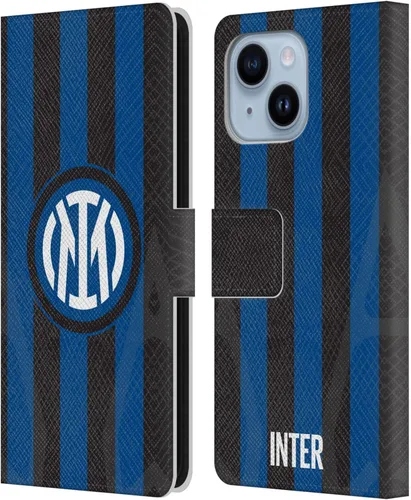 Vista 83 de Head Case Designs Officially Licensed Inter Milan Away 2025/26 Crest Kit Leather Wallet Case Compatible with Apple iPhone 7 Plus/iPhone 8 Plus