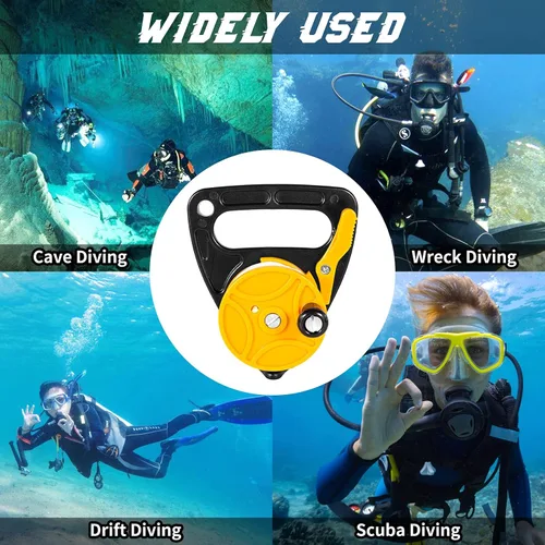 Vista 2 de Anclaje compacto de 150 pies para kayak con tapón de pulgar para buceo submarino de seguridad