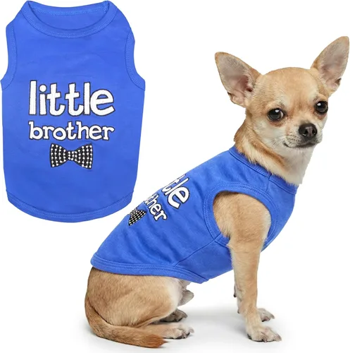 Vista 68 de Parisian Pet - Camiseta para perros y gatos, con texto en inglés Big Sister, 2XS