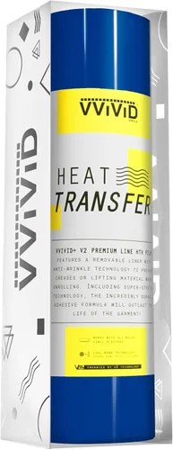 Vista 10 de VVIViD V2 Powerplay Premium Line HTV película de vinilo de transferencia de calor (negro, 1 pie x 3 pies)