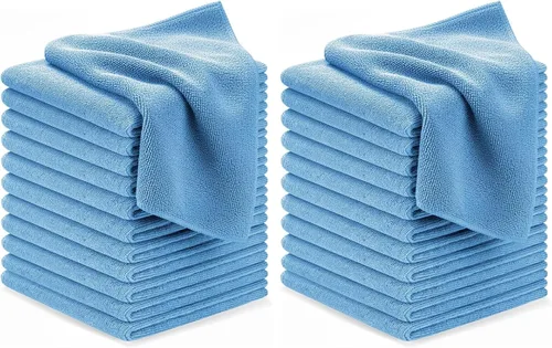 Vista 35 de Avalon Towels Paños de limpieza de microfibra (paquete de 48) – Tamaño 16 x 16 pulgadas, trapos de limpieza altamente absorbentes, sin pelusa Negro