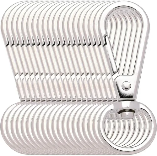 Vista 9 de BIKICOCO Perno de gatillo giratorio de 1/2 pulgada, gancho a presión, cierre de pinza de langosta, clip de resorte, extremo de junta tórica, negro