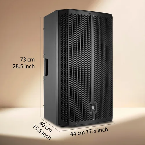 Vista 8 de PRORECK PR-915D altavoz PA Bluetooth con alimentación de 1500W, altavoz DSP de 3 canales de 15 pulgadas con emparejamiento TWS inalámbrico, para DJ