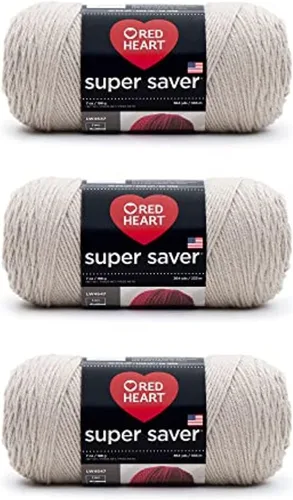 Vista 25 de Red Heart - Hilo Super Saver, color baya, paquete de 3