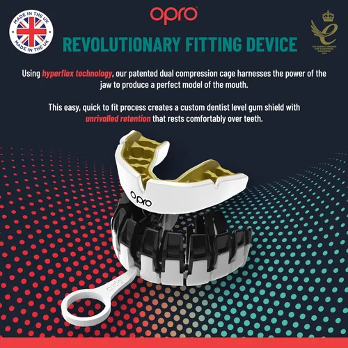 Vista 3 de OPRO Protector bucal instantáneo a medida, protector bucal para dentista, revolucionaria tecnología de ajuste para máxima comodidad, protección