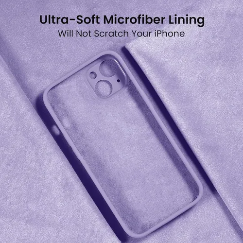 Vista 5 de FireNova Funda diseñada para iPhone 14, funda de teléfono de silicona mejorada [protección de cámara] con [2 protectores de pantalla], forro