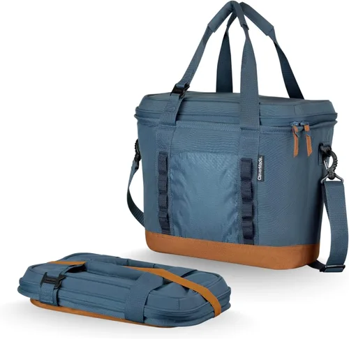 Vista 16 de CleverMade Collapsible Insulated Cooler Bag – Leakproof Soft Cooler for Beach, Travel, Car – Bottle Opener