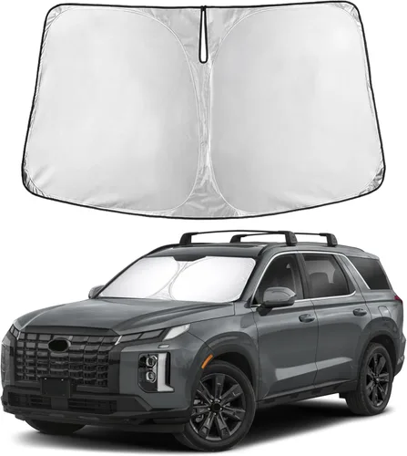 Vista 27 de EcoNour - Parasol plegable para parabrisas de Toyota Tacoma 2016-2025 2026, accesorios para camioneta de 2 puertas y 4 puertas, protector de visera