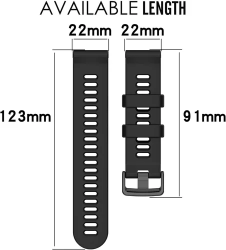 Vista 3 de Correa para Garmin Forerunner 955, banda de repuesto de silicona suave para Garmin Forerunner 955 Forerunner 955 Solar
