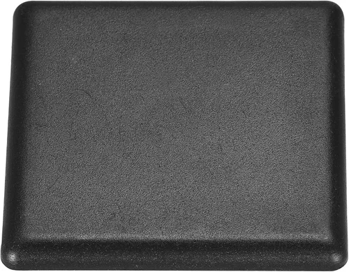 Vista 11 de uxcell Tapa de extrusión de aluminio cuadrada de plástico estándar Negro 0.787x0.787 in 20pcs