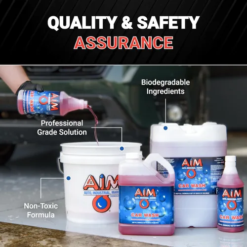 Vista 5 de AIM Chemicals - Champú para auto con fórmula de alta espuma, champú profesional para lavado de autos compatible con revestimientos de cerámica