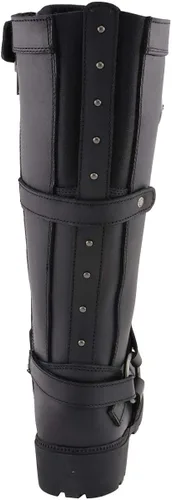 Vista 5 de Milwaukee Leather MBL9380 - Botas de cuero negras 'Jane' de 15 pulgadas para mujer