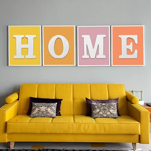 Vista 7 de AOCEAN Letras de madera grandes blancas de 10 pulgadas, letras de madera sin terminar para decoración de pared, letras decorativas de pie