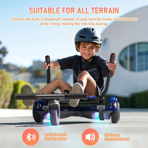 Vista 3 de LIEAGLE Self-Balancing Scooter with Seat Attachment Adjustable Frame
