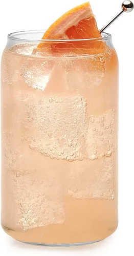 Vista 4 de Libbey – Vaso de cerveza con forma de lata 16 onzas., paquete de de 4, Transparente