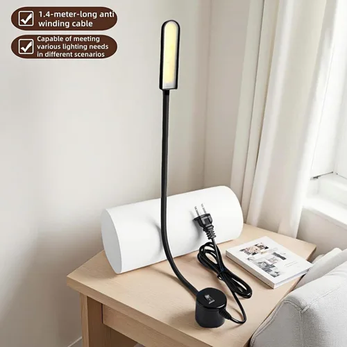 Vista 4 de Luz LED de 30 para máquina de coser con base magnética súper fuerte - Lámpara de trabajo de cuello de silicona totalmente flexible para mesas