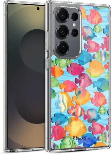 Vista 18 de Head Case Designs Funda de gel suave con licencia oficial de Paul Brent Agate Mermaid Coastal [protección de grado militar] compatible con Samsung