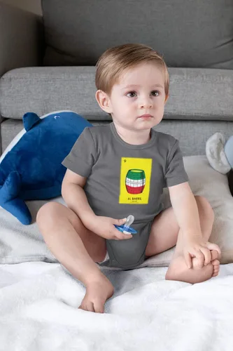 Vista 8 de Pop Threads El Barril Barrel Loteria Card Mexican Bingo Infant Baby Boy Girl Bodysuit