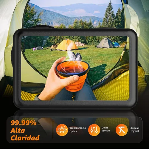 Vista 8 de AMAZEAR Action5 Pro - Protector de pantalla de lente para DJI Osmo Action 5 Pro (2 juegos), protector de vidrio templado, pantalla OLED, Ultra HD