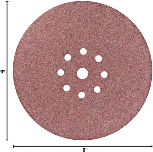 Vista 4 de Makita B-68557 Disco abrasivo redondo de 9 pulgadas, gancho y bucle, grano 120, 25/paquete