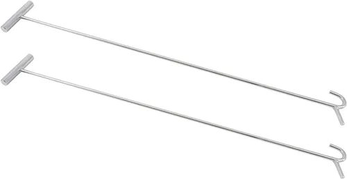 Vista 7 de Mytee Products Extractor de pasador de quinta rueda cromado resistente con gancho de 34 pulgadas