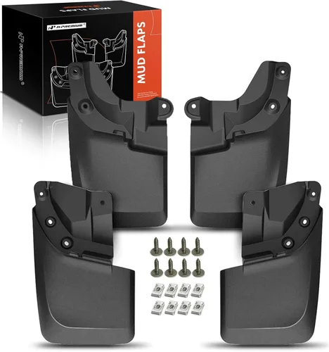 Vista 9 de A-Premium 4 piezas de aletas para lodo compatibles con Toyota Tacoma 2005-2015 Pickup (con guardabarros), con clips de sujeción, guardabarros