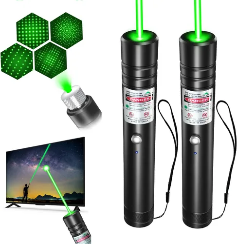 Vista 8 de [Profesional] Puntero láser verde recargable de alta potencia de luz láser de haz verde Alcance de larga distancia para pantallas de TV/LED/LCD