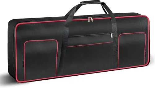 Ruibo Funda para Teclado de 61 Teclas, Funda de Concierto para Teclado Piano Portátil Duradero Impermeable Tela Oxford 600D con Acolchado de Algodón