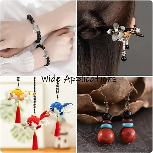 Vista 6 de YouLuo 200 piezas de cuentas de perlas de cristal redondas perlas redondas checas diminutas satinadas brillantes cuentas espaciadoras sueltas