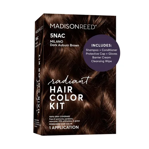 Vista 27 de Madison Reed - Kit de tinte radiante para el cabello, tinte permanente para el cabello, 100 % cobertura de canas, sin amoníaco, castaño Sondrio