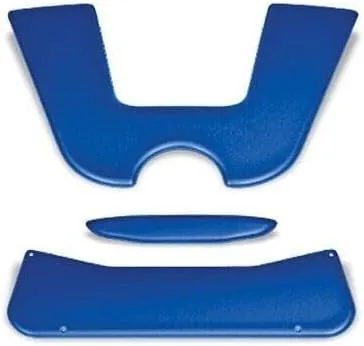 Vista 3 de REVENGE DoubleTake - Carro de golf negro Sentry con inserciones azules para Club Car Precedent