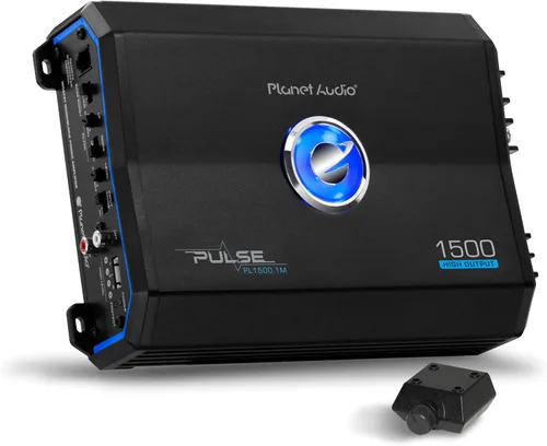 Vista 3 de Planet Audio Amplificador de Audio para Automóvil Serie Pulse PL3000.1D – 3000 de Alta Potencia, Monobloque, Clase D, Estable a 1 Ohmio, Entradas