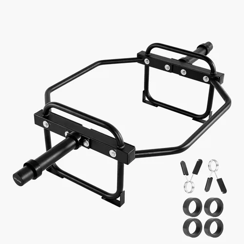 VEVOR Safety Squat Bar, 700 & 1500 LBS, Plus 500 LBS Hex Barbell Trap Bar, Ideal for Squats, Deadlifts, Lunges, Rehab