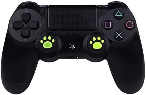 Vista 7 de yueton 5 Pairs Replacement Cat Pad Style Silicone Analog Controller Joystick Thumb Stick Grip Cap Cover for Sony Playstation 4 Controller