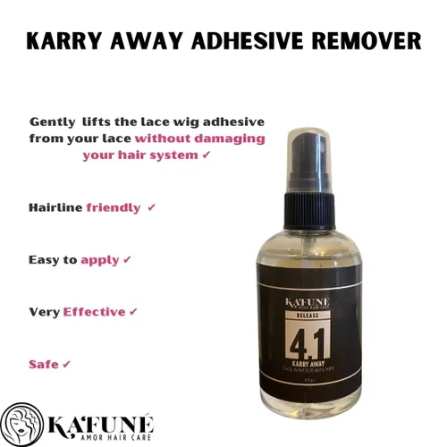 Vista 3 de Kafune Amor - Removedor de pegamento y adhesivo para pelucas, 4 onzas, encaje transparente, encaje HD, pelucas frontales de encaje