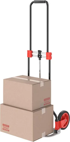 Vista 2 de ClosetMaid Carro plegable de mano con mango telescópico, capacidad de 150 libras, 20501, negro
