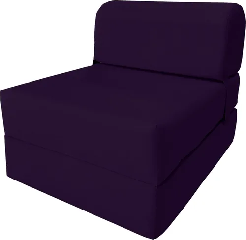 Vista 50 de D & D Futon Furniture Chair cama plegable de espuma, sofá de estudio, colchón de espuma doblado (6 x 36 x 70 pulgadas, azul real)